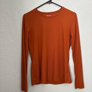 Nine West Women's Rust Long Sleeve Tee